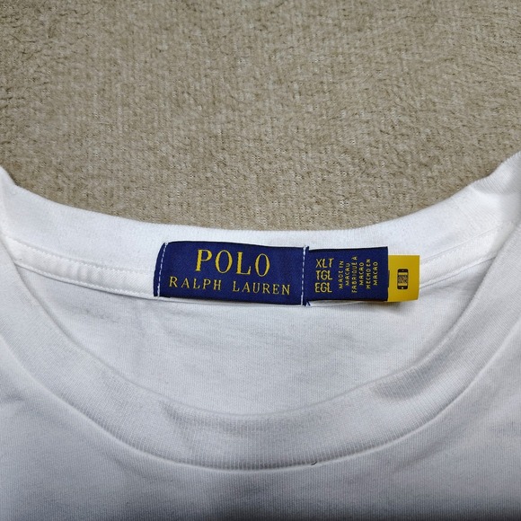 Polo Ralph Lauren Men's White Explorer Polo Bear Graphic Jersey T-Shirt XLT - Picture 3 of 9